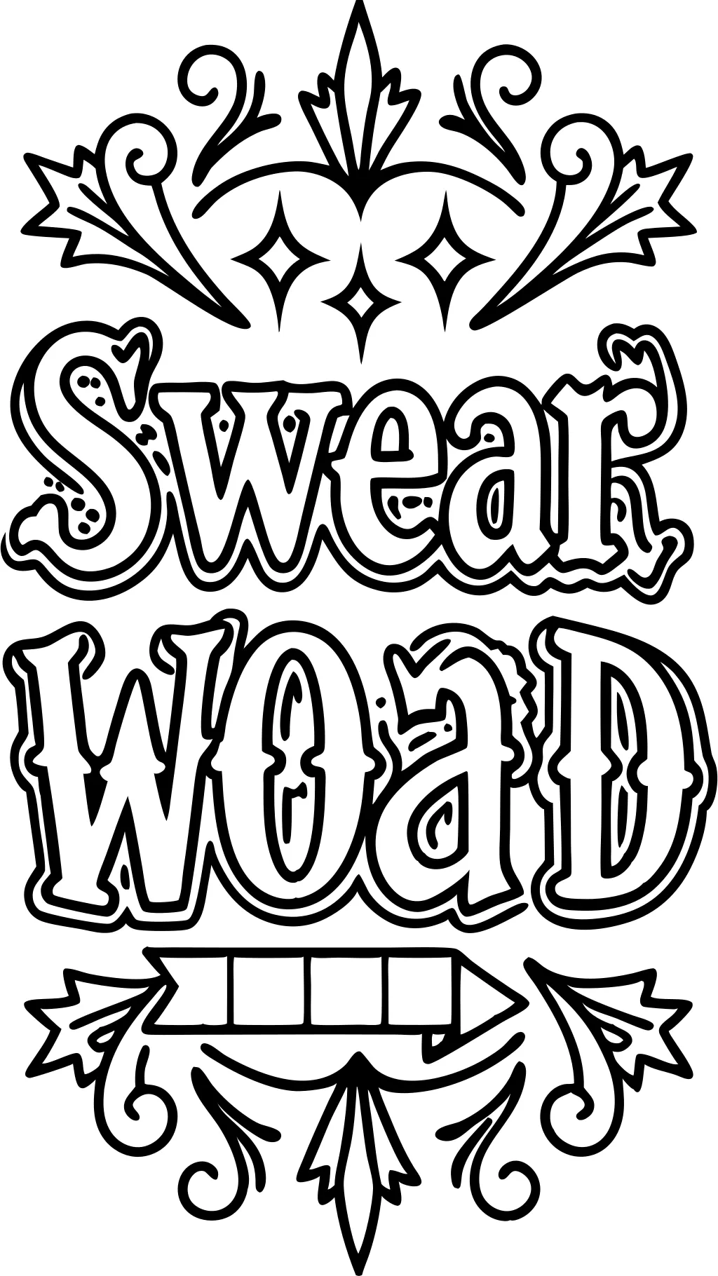 printable swear word coloring pages free